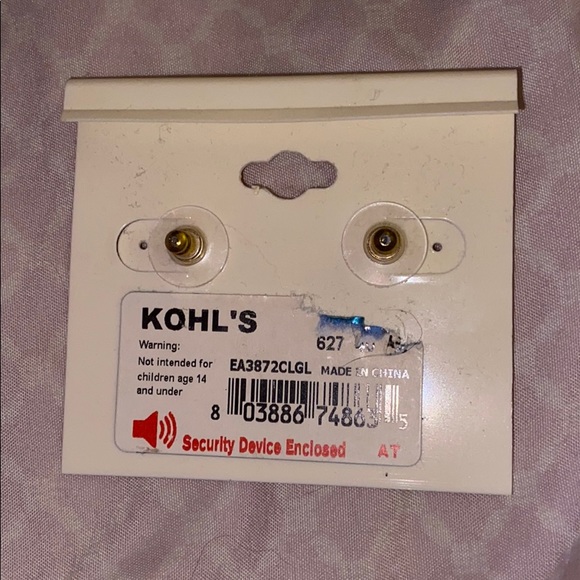 Gold and diamond earrings - Picture 2 of 2